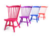1:24 Fan Back Windsor Chair 3d printed Dyed, Strong & Flexible Colors