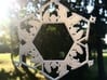 Nativity Snowflake Ornament 3d printed beautiful in its simplicity, a perfect gift