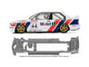 S14-ST4 Chassis for Scalextric BMW E30 SSD/STD 3d printed 