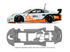 S18-ST4 Chassis for Scalextric Porsche 911 RSR SSD 3d printed 
