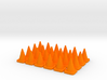24 Small Traffic Cones 3d printed 