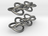 Rain Chain - Precious Metal Earrings  3d printed 