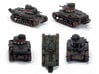 T24 Medium (1932) - 15mm 3d printed Here is the T-24 in 1:100 scale, printed in WSF.