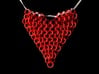 Chainmail Heart Collier 3d printed Chainmail Heart Collier - Coral Red