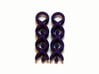 Helix Dangle Earrings V1 3d printed Printed in Violet Polished Nylon