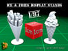 24 ICE & FRIES display stand (1:87) 3d printed ICE & FRIES display stands