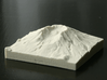 3'' Mt. St. Helens, Washington, USA, Sandstone 3d printed Photo of actual 3D print, view from North