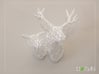 3D Printed Wired Life Doe Trophy Head Medium Facin 3d printed Doe with Stag turning left