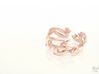 Calla Lilies Ring 3d printed Rose Gold