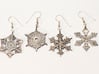 Snowflake Pendant/Earring - Style C 3d printed 