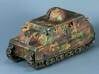 Fiat 2000 (15mm) 3d printed WSF model painted in a speculative interwar camouflage scheme