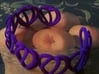 Heart Cage Bracelet (8 small hearts) 3d printed 