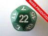 D22 Sphere Dice 3d printed the mass-produced version