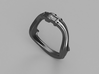 Wave of Time  Ring 3d printed 