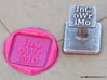 InCoWriMo Wax Seal 3d printed InCoWriMo wax seal  and impression in Plumeria Pink sealing wax