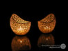 Filigree double wall tealight holder 3d printed Shapeways prints with White Strong and Flexible Polished