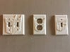 Decepticon Symbol Power Outlet Plate 3d printed All the Transformers-Themed Fixtures, in white strong and flexible