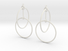 Circles Earrings 2 3d printed 