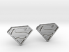 Superman Cufflinks 3d printed 