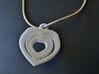 Love Hearts Pendant necklace Small Valentines day 3d printed 