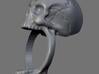 Skull Ring (size 12) 21,3mm 3d printed Viewport render