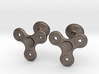 Fidget Spinner Cufflinks - SMALL 3d printed 
