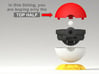 Pokeball Pokemon Go "Ring Box" (PLASTIC TOP COVER) 3d printed This listing includes only the Plastic Top Cover, buy the other parts in the links in the description.