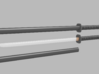 Katana - 1:6 scale - Straight Blade - Tsuba 3d printed 