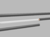 Katana - 1:6 scale - Straight Blade - Plain 3d printed 