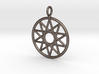 Simple decagram necklace 3d printed 