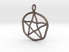Warped pentagram necklace 3d printed 