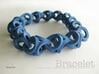Crossover Thick - Bracelet size S 3d printed Jeans blue