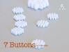 #-buttons for collar shirt - 7pcs. 3d printed Real ones...