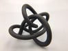 Perko Knot 3d printed Demo of model in Black HP Strong and Flexible