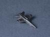 F18e Jet Aircraft  - Monopoly Metal Model 3d printed Gray Background Upside Down