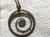 Steven Universe Rose's Shield Pendant with loop 3d printed printed in bronze steel