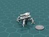 Terran Artillery Walker 3d printed Render of the model, with a virtual quarter for scale.