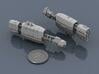 USASF Battlecruiser 3d printed Renders of the model, with a virtual quarter for scale.