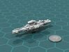Chukulak Heavy Cruiser 3d printed Render of the model, with a virtual quarter for scale.
