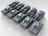 1/600 German Panther (8.8cm L71) Concept Tank x10 3d printed 3d render showing product detail