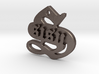 SISU (steel pendant) 3d printed 