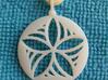 Star Pinwheel pendant 3d printed White detail