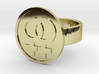 Double Female Ring 3d printed 