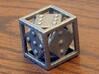 Open Die (d6) -Design Your Own! 3d printed Print in stainless steel