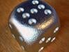 Lucky 7 Dice - hollow 3d printed Lucky 7 Dice Stainless Steel