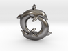 Piscean / Yin Yang Dolphin Totem Keychain 4.5cm 3d printed 