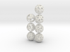 Comma symmetry spheres: 7 infinite families 3d printed 