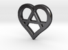The Wild Heart (steel pendant) 3d printed 