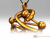 Kabbalah Serpent Pendant 6.5cm 3d printed Pendant cord not included