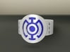 Blue Hope FF Ring Sz 8 3d printed Custom Enameled